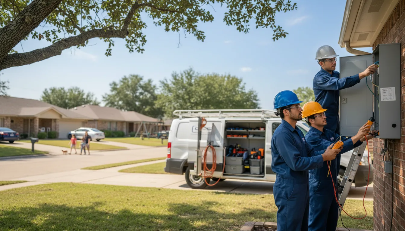 Certified electrician providing emergency electrical services in Roca, NE